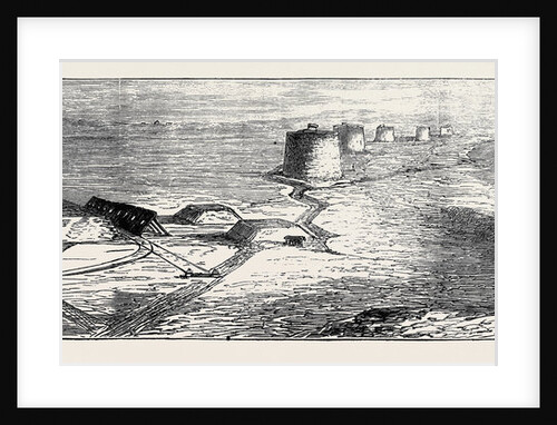 The Battery of Defence from the Nearest Martello Tower by Anonymous