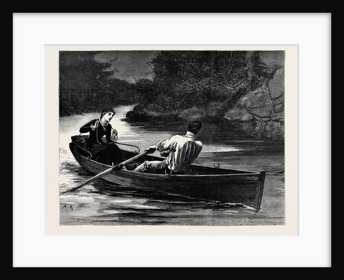 Kit, a Memory; She Took the Rudder-Lines, While Frank Seized the Oars by Anonymous