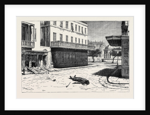 Deserted: Corner of the Rue Des Soeurs, Alexandria, after the Massacre of June 11, Egypt by Anonymous