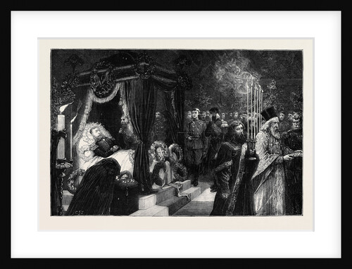 The Late General Skobeleff Lying in State in the Church of Tryëch Swjatitelei, Moscow, Russia by Anonymous