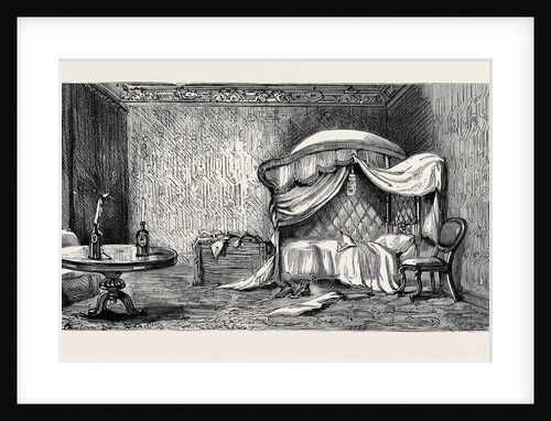 The Occupation of Alexandria: Arabi Pasha's Bedroom in the Arsenal, Now Occupied by Officers of the Navy and Marines by Anonymous