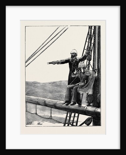 On Board H.M.S. Carysfort in the Suez Canal by Anonymous