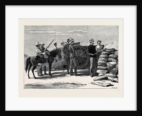 Major-General H.R.H. The Duke of Connaught Viewing Arabi's Position from the Forty-Pound Battery at Ramleh by Anonymous