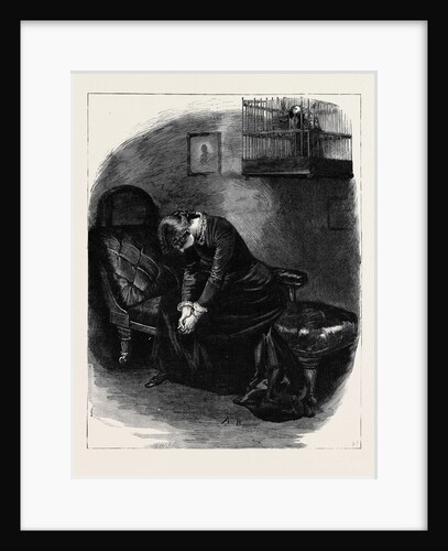 Kit, a Memory; with Head Bowed Down, and Hands Tightly Clenched Before Her, She Was Contemplating Her Own Ruined Life by Anonymous