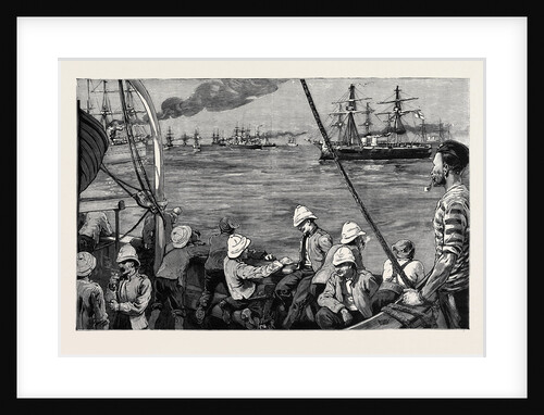The Occupation of the Suez Canal: with the Grenadier Guards on Board the Batavia: British War Vessels and Transports Leaving Alexandria, August 19 by Anonymous