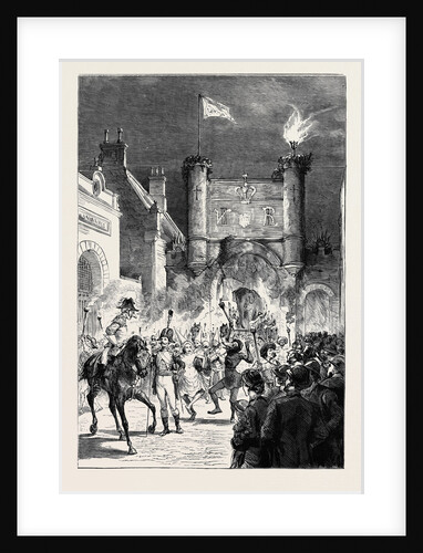 The Preston Guild Festival: The Torchlight Procession Passing County Buildings by Anonymous