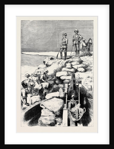 Sir Garnet Wolseley and the Duke of Teck Watching the Demolition of One of Arabi's Dams on the Sweet Water Canal by Anonymous
