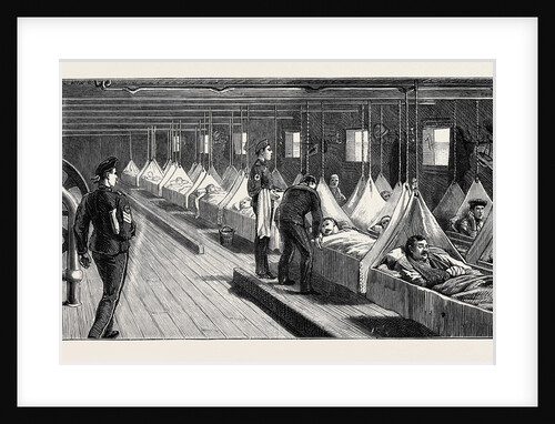 Bringing Home the Sick and Wounded on Board H.M.S. Euphrates by Anonymous