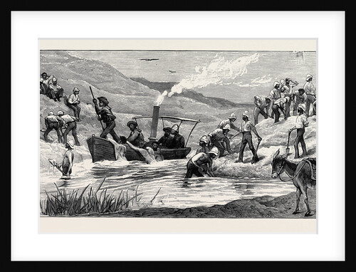 British Troops Cutting a Dam Constructed by Arabi at Mahuta on the Sweet Water Canal by Anonymous