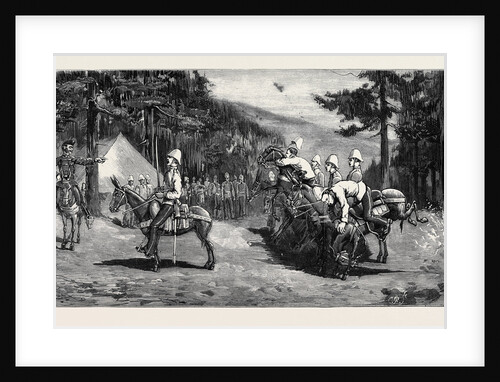 Parading a Regimental Transport Train for Egypt: Mount Troodos, Cyprus by Anonymous
