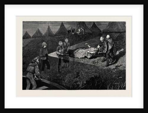 Lieutenant Purvis, Commander of the Ironclad Train, Being Taken to Hospital after the Battle of Kassassin, September 9 by Anonymous