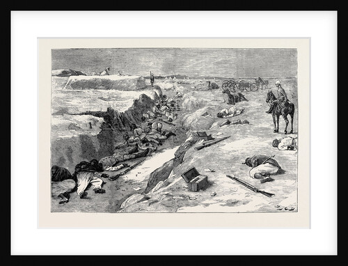 The War in Egypt, The Storming of Tel-El-Kebir, September 13: Cold Steel, a Trench at Tel-El-Kebir: In the Grand Redoubt after the Assault by General Alison's Brigade by Anonymous