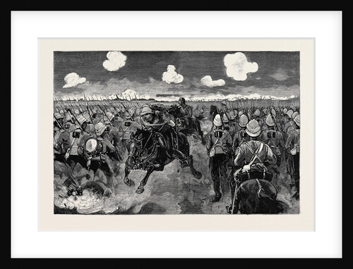 The Advance of the Duke of Connaught's Brigade, Tel-El-Kebir, September 13, the Grenadier Guards Going Into Action for the First Time Since the Crimean War by Anonymous