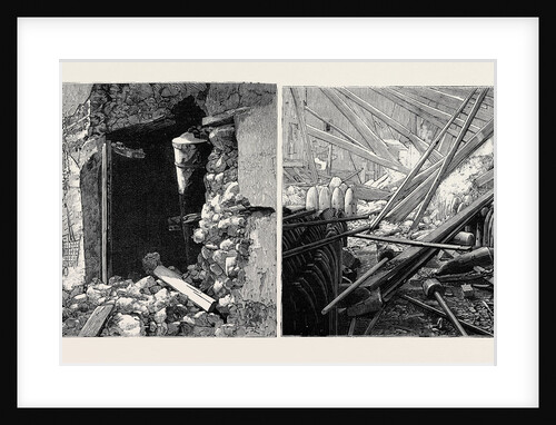 The War in Egypt, The Effect of the Bombardment: The Alexandria Forts: Dismounted Cannon at Fort Pharos; Ammunition at Fort Mex by Anonymous