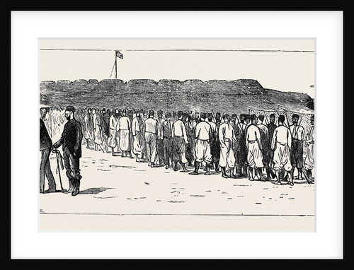The Garrison of Fort Ghemileh Surrendering Their Arms to the Naval Brigade, 7 A.M., September 21 by Anonymous