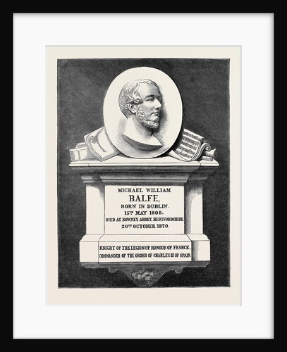 The Balfe Memorial Tablet in Westminster Abbey, London: Michael William Balfe by Anonymous