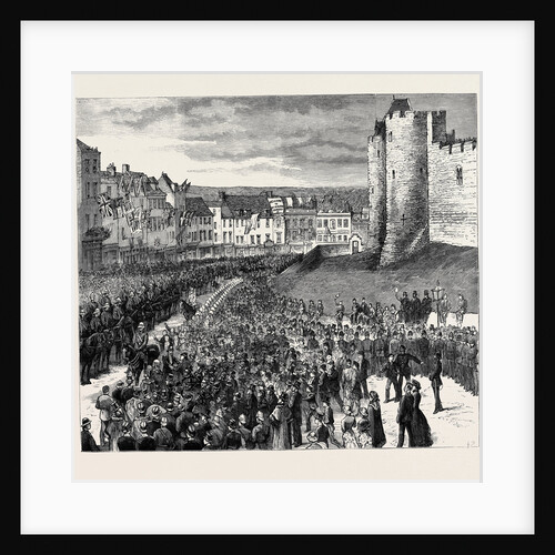 The Reception of the Second Life Guards at Windsor, the Mayor Presenting an Address to Colonel Ewart on Castle Hill by Anonymous