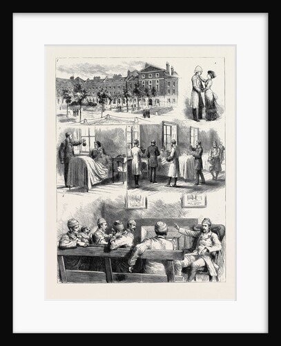 The Return of the Troops from Egypt, the Wounded in Haslar Hospital by Anonymous