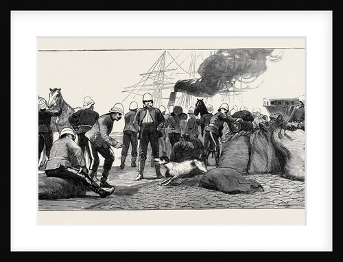 The Recent War in Egypt: The Royal Artillery at Portsmouth Preparing to Start Inland, Soldiers Teasing Arabi Smasher by Anonymous
