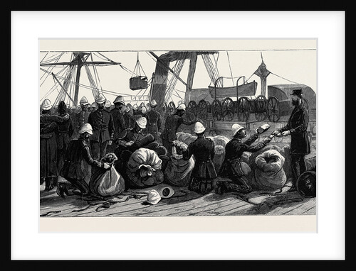 The Recent War in Egypt: Custom House Officers Examining the Kits of the Royal Artillery at Portsmouth by Anonymous