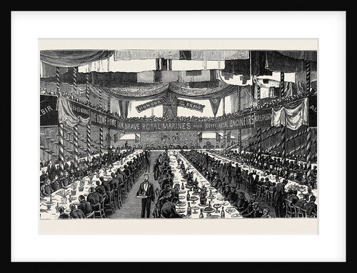 The Return of the Soldiers and Sailors from Egypt: Banquet to the Royal Marines at Chatham by Anonymous