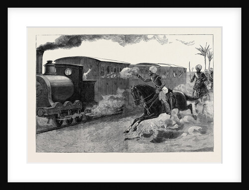 With the Indian Contingent in Egypt: The Bengal Cavalry Capturing Retreating Trains after the Battle of Tel-El-Kebir, September 13 by Anonymous