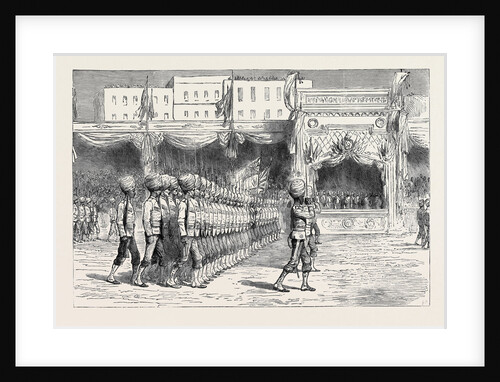 With the Indian Contingent in Egypt: The Review Before the Khedive at Cairo, September 30 by Anonymous