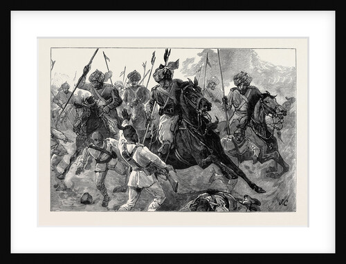 With the Indian Contingent in Egypt: Bengal Lancers Pursuing the Flying Enemy after the Battle of Tel-El-Kebir, September 13 by Anonymous