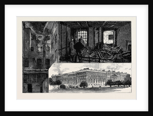 The Fatal Fire at Hampton Court Palace by Anonymous