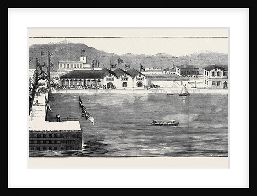 The New Iron Pier and Custom House, Larnaka, Cyprus by Anonymous