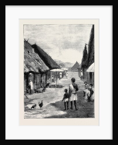 A Native Village on the Way from Tamatave to Antananarivo, Madagascar by Anonymous