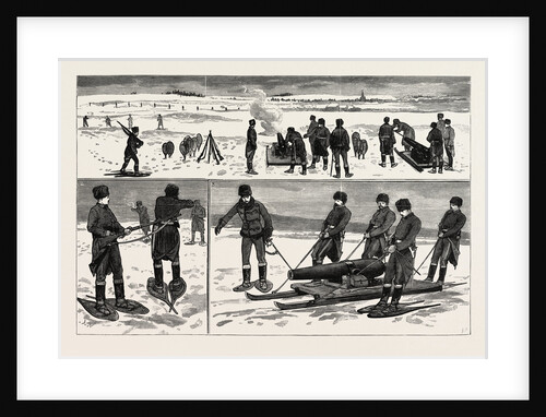 Sham-Fight on Snow-Shoes Near Quebec Canada by Anonymous
