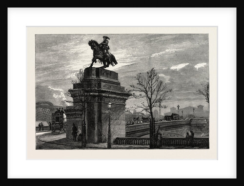 Statue of Francis I. of France Temporarily Placed in Position on Blackfriars Bridge London UK by Anonymous
