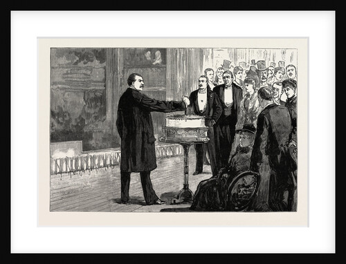Cutting the Baddeley Twelfth Cake on the Stage of Drury Lane Theatre London by Anonymous