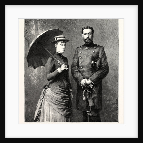 Princess Victoria of Hesse-Darmstadt (the Eldest Daughter of the Late Princess Alice) and Her Fiancé Prince Louis of Battenberg by Anonymous