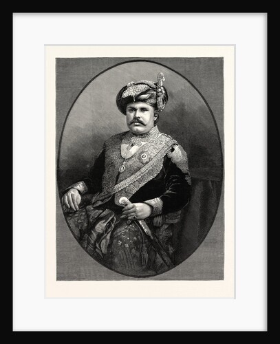 His Highness the Maharajah Rawul Shree Takhtsingjee K.C.S.I. Thakore Sahib of Bhownugger by Anonymous