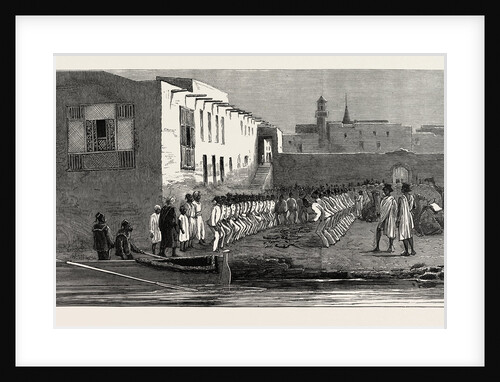 The Rebellion in the Soudan Egyptian Soldiers Performing a Religious Dance in the Custom House Yard Suakim in Honour of the Visit of Some Native Sheiks January 4th by Anonymous
