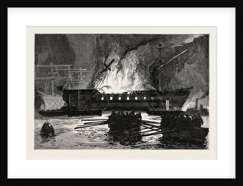 The Burning of the Roman Catholic Reformatory Ship Clarence on the Mersey by Anonymous
