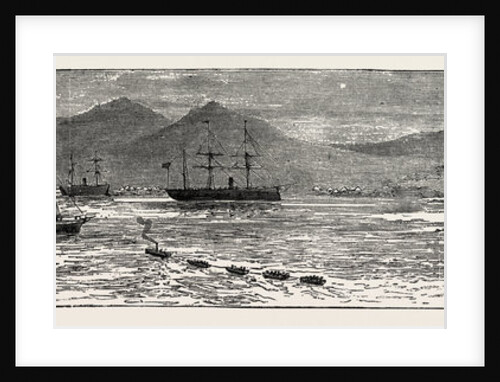 The Rebellion in the Soudan: British Transports and War Vessels at Trinkitat Disembarking Troops for the Relief of Tokar Feb. 23 by Anonymous