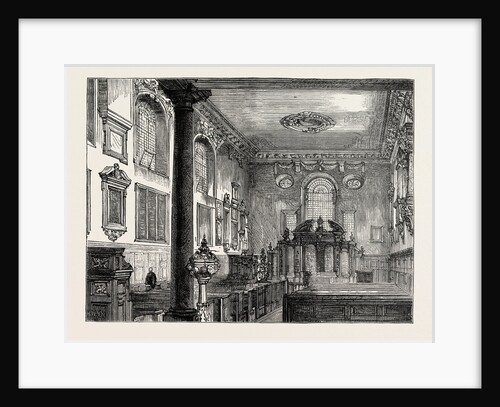 Interior of St. Olave's Old Jewry London by Anonymous