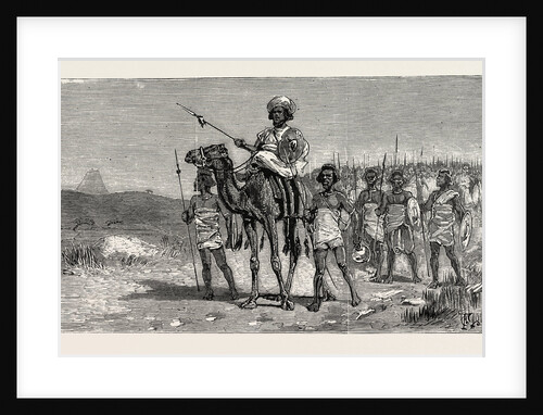 The Rebellion in the Soudan: Osman Digna Marching against the Egyptian Forces by Anonymous
