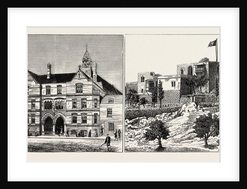The Lowder Memorial Clergy House St. Peter's London Docks Opened by Earl Nelson (Left Image) British Ophthalmic Hospital and Hospice of the Order of St. John at Jerusalem (Right Image) by Anonymous