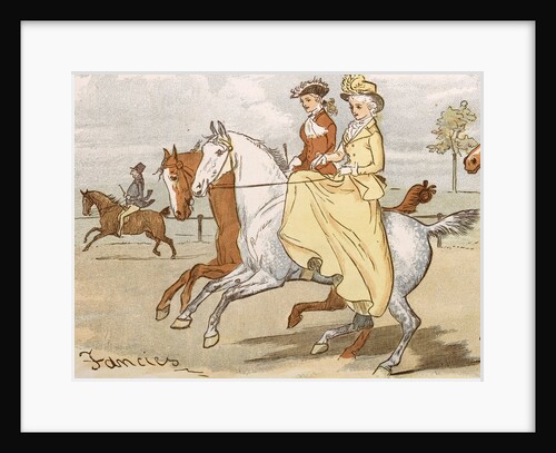 Two Ladies Out Horseriding by Anonymous