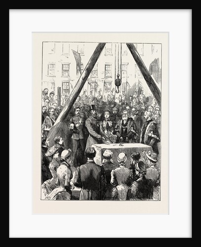 The Visit of the Lord Lieutenant of Ireland to Belfast: Lord Spencer Laying the Foundation Stone of the Free Public Library by Anonymous