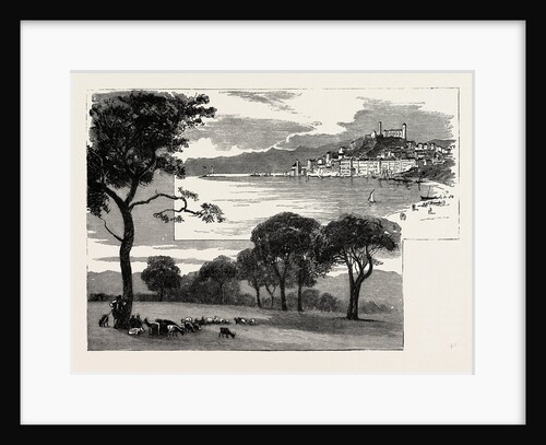 The Late Duke of Albany: Views of Cannes: La Bocca (Left Image) Cannes from La Croisette (Right Image) by Anonymous