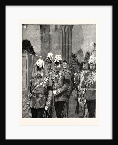 The Late Duke of Albany: Ahe Arrival at Windsor April 4 the Procession Entering Windsor Castle by Henry VIII.'s Gateway UK by Anonymous
