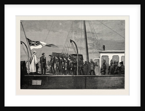 The Late Duke of Albany: The Arrival at Portsmouth April 4 1884: Bringing the Coffin Ashore from the Osborne in Portsmouth Dockyard by Anonymous