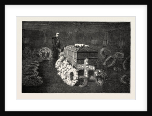 The Late Duke of Albany: The Arrival at Portsmouth April 4 1884: The Mortuary Chamber on Board the Royal Yacht Osborne by Anonymous
