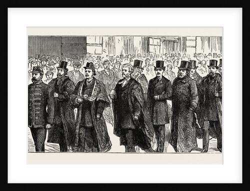 The New Municipal Buildings and Free Public Library at Leeds: The Civic Procession from the Town Hall to the New Buildings by Anonymous