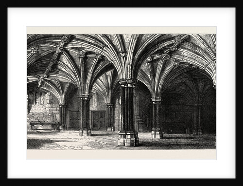 Crypt of the Guildhall London UK by Anonymous